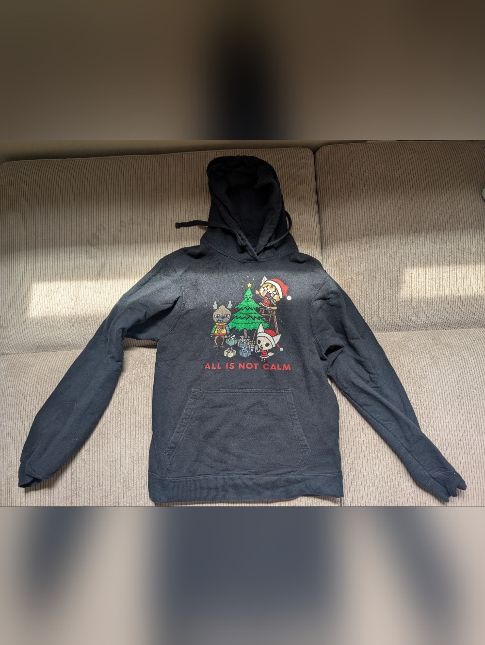 Aggretsuko Holiday 'All Is Not Calm' Graphic Hoodie